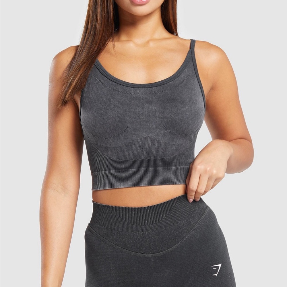 Gymshark Sweat Seamless Washed Midi Tank NWT